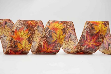 Picturesque Autumn Maple Leaves Ribbon - Picturesque Autumn Maple Leaves Ribbon